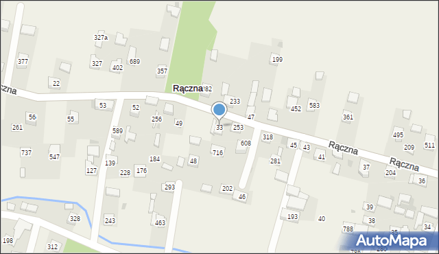 Rączna, Rączna, 33, mapa Rączna