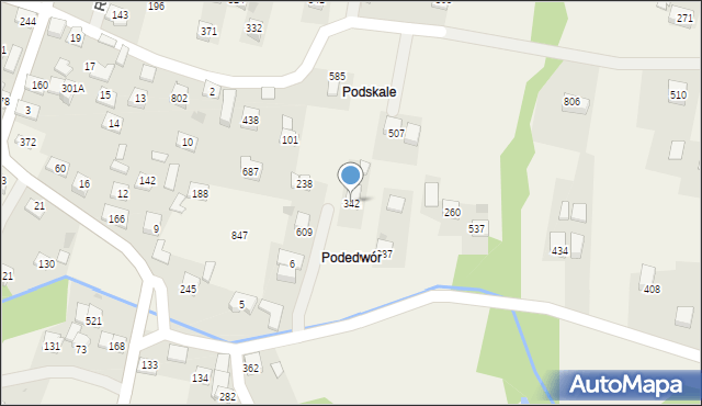 Rączna, Rączna, 342, mapa Rączna