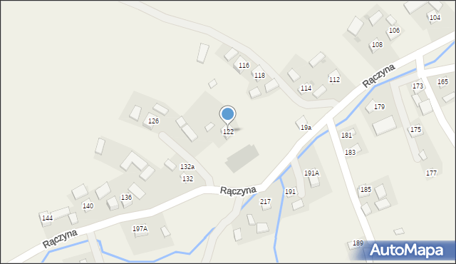 Rączyna, Rączyna, 122, mapa Rączyna