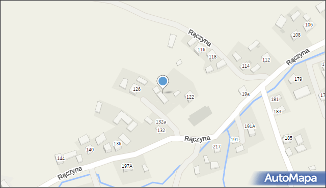 Rączyna, Rączyna, 124, mapa Rączyna