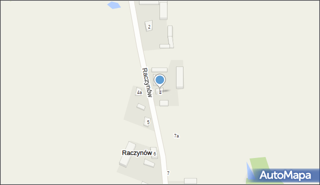 Raczynów, Raczynów, 4, mapa Raczynów