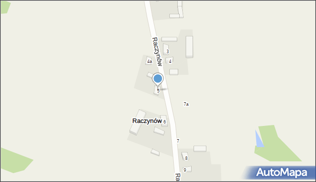 Raczynów, Raczynów, 5, mapa Raczynów