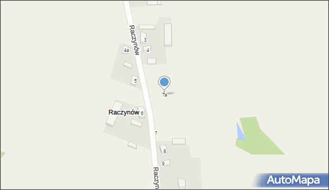 Raczynów, Raczynów, 7a, mapa Raczynów