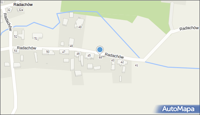 Radachów, Radachów, 44, mapa Radachów