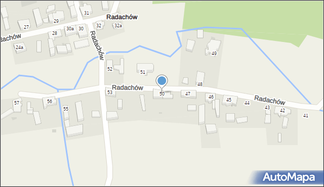 Radachów, Radachów, 50, mapa Radachów