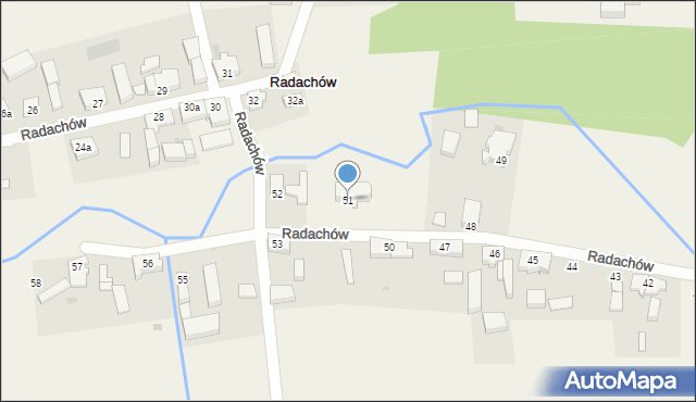 Radachów, Radachów, 51, mapa Radachów
