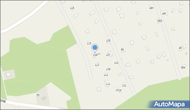 Radachówka, Radachówka, 114, mapa Radachówka