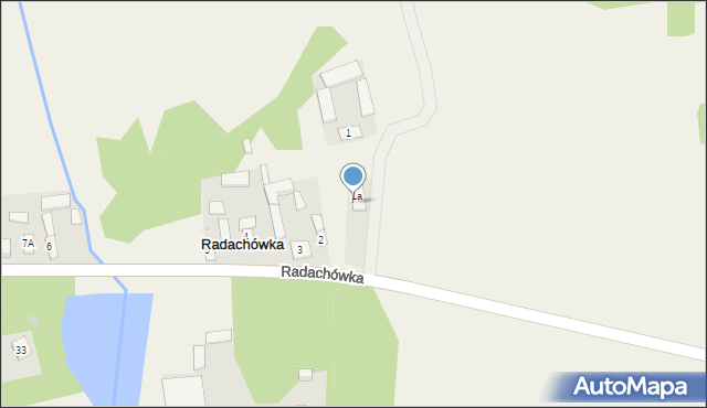 Radachówka, Radachówka, 35A, mapa Radachówka