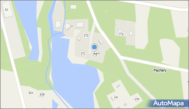 Radachówka, Radachówka, 37E, mapa Radachówka