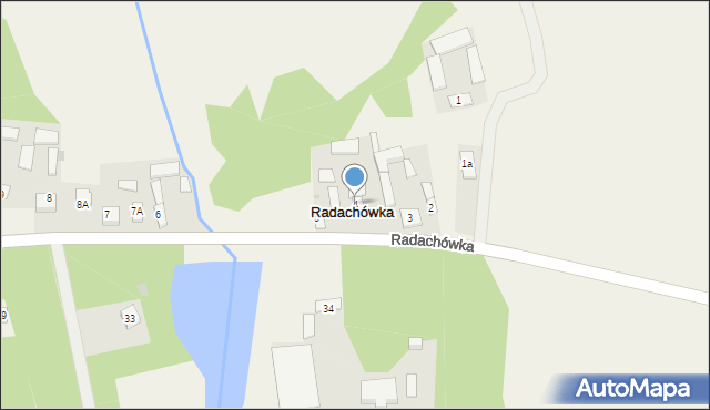 Radachówka, Radachówka, 4, mapa Radachówka