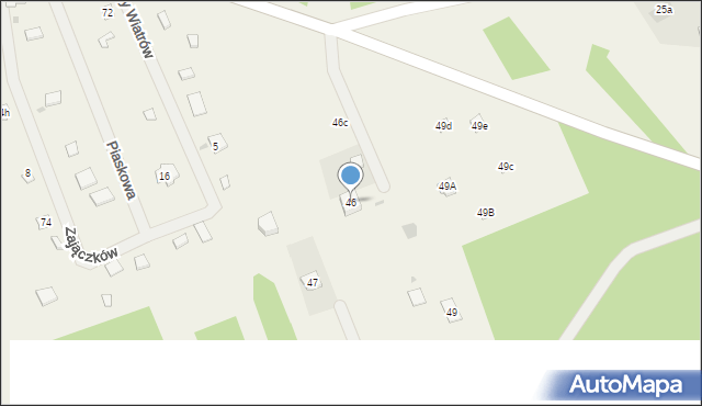 Radachówka, Radachówka, 46, mapa Radachówka