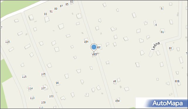 Radachówka, Radachówka, 48G, mapa Radachówka