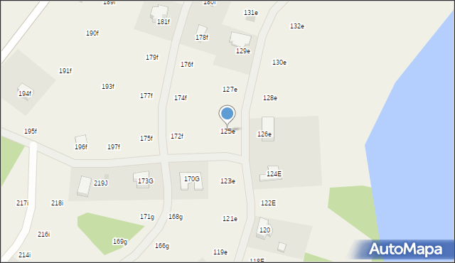 Radacz, Radacz, 125e, mapa Radacz