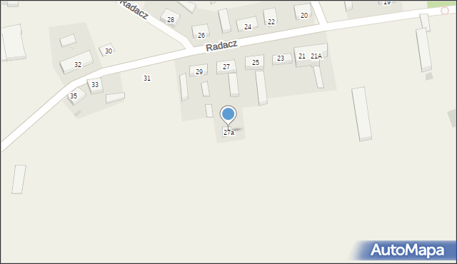 Radacz, Radacz, 27a, mapa Radacz