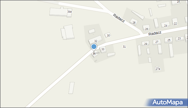 Radacz, Radacz, 35, mapa Radacz