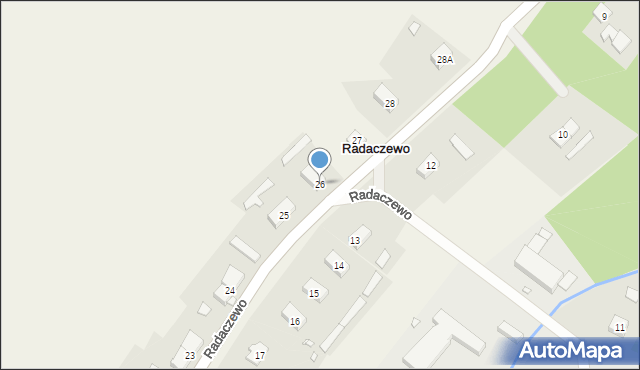 Radaczewo, Radaczewo, 26, mapa Radaczewo