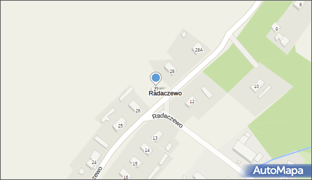 Radaczewo, Radaczewo, 27, mapa Radaczewo