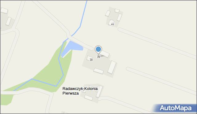 Radawczyk, Radawczyk, 39, mapa Radawczyk