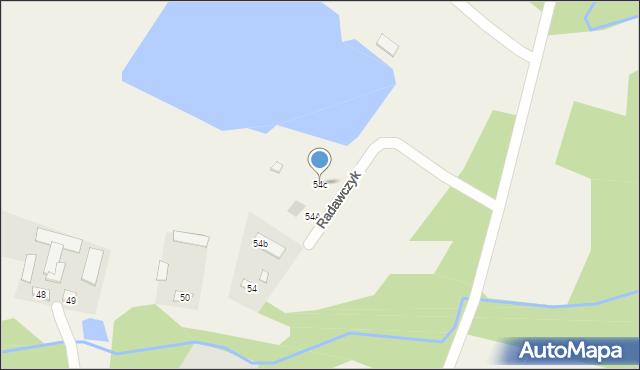 Radawczyk, Radawczyk, 54c, mapa Radawczyk
