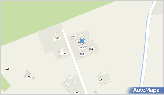 Radawiec Duży, Radawiec Duży, 104e, mapa Radawiec Duży