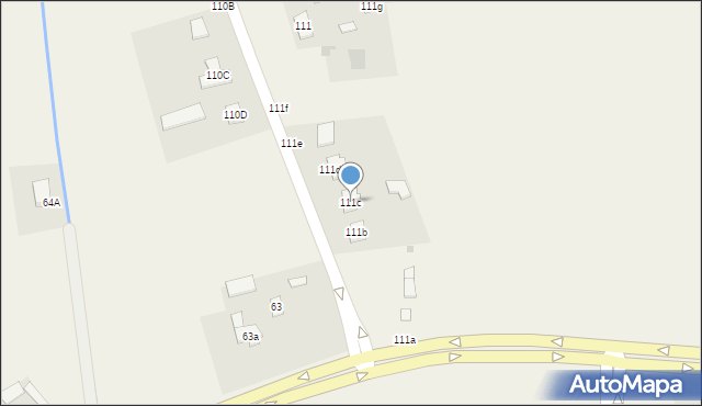 Radawiec Duży, Radawiec Duży, 111c, mapa Radawiec Duży