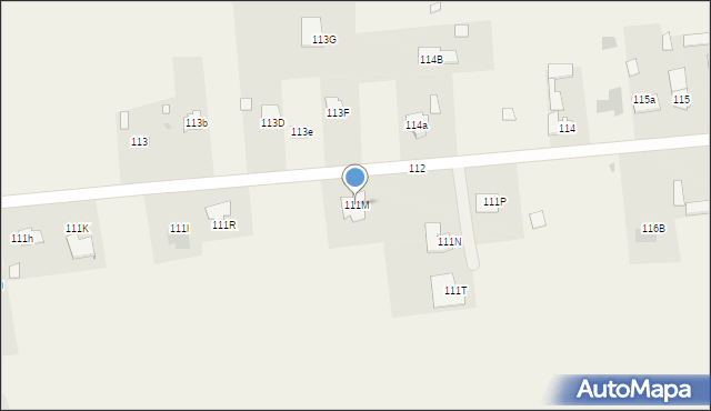 Radawiec Duży, Radawiec Duży, 111M, mapa Radawiec Duży