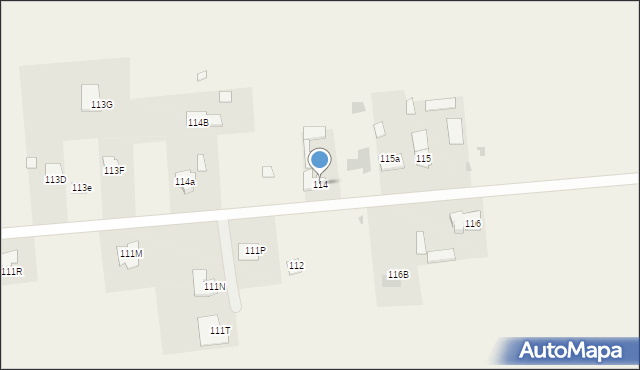 Radawiec Duży, Radawiec Duży, 114, mapa Radawiec Duży