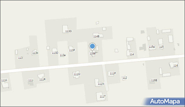 Radawiec Duży, Radawiec Duży, 114a, mapa Radawiec Duży