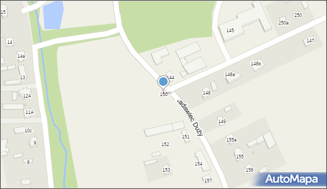 Radawiec Duży, Radawiec Duży, 150, mapa Radawiec Duży