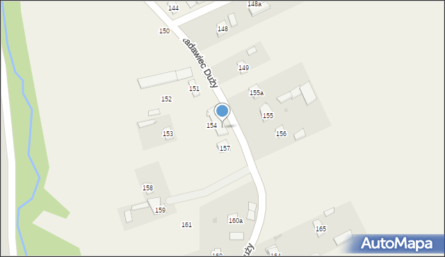 Radawiec Duży, Radawiec Duży, 154a, mapa Radawiec Duży
