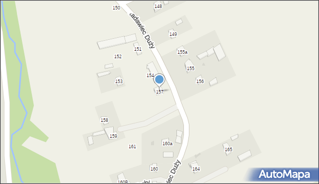 Radawiec Duży, Radawiec Duży, 157, mapa Radawiec Duży
