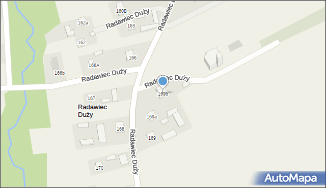 Radawiec Duży, Radawiec Duży, 169b, mapa Radawiec Duży