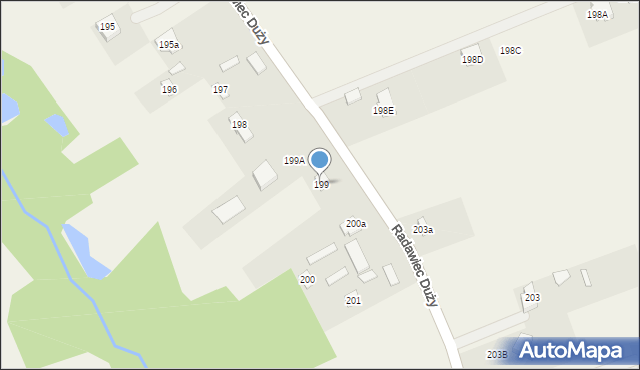 Radawiec Duży, Radawiec Duży, 199, mapa Radawiec Duży
