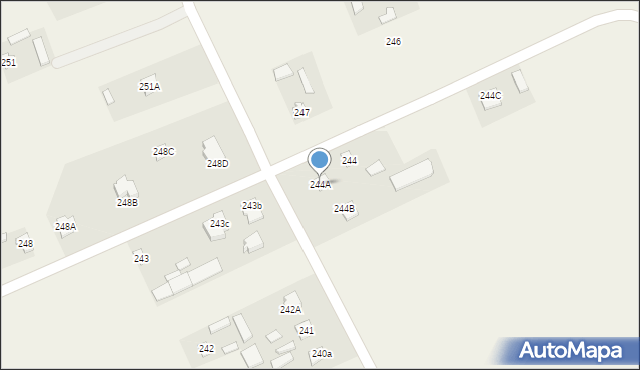 Radawiec Duży, Radawiec Duży, 244A, mapa Radawiec Duży