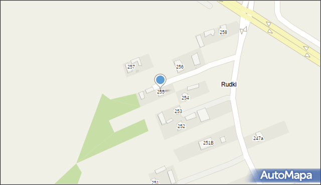 Radawiec Duży, Radawiec Duży, 255, mapa Radawiec Duży