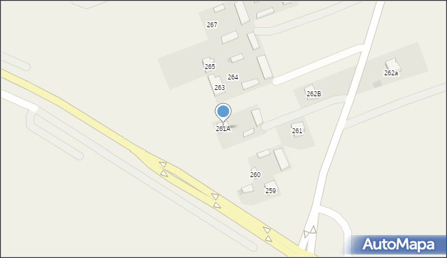 Radawiec Duży, Radawiec Duży, 261A, mapa Radawiec Duży