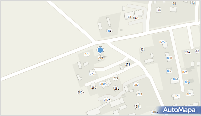 Radawiec Duży, Radawiec Duży, 276, mapa Radawiec Duży