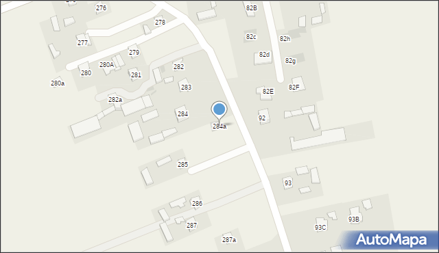 Radawiec Duży, Radawiec Duży, 284a, mapa Radawiec Duży
