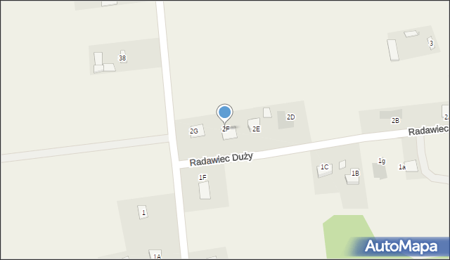 Radawiec Duży, Radawiec Duży, 2F, mapa Radawiec Duży
