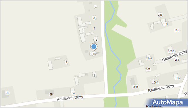 Radawiec Duży, Radawiec Duży, 3A, mapa Radawiec Duży