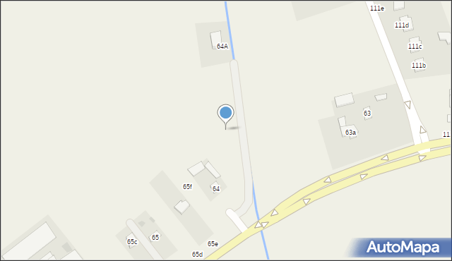 Radawiec Duży, Radawiec Duży, 64b, mapa Radawiec Duży