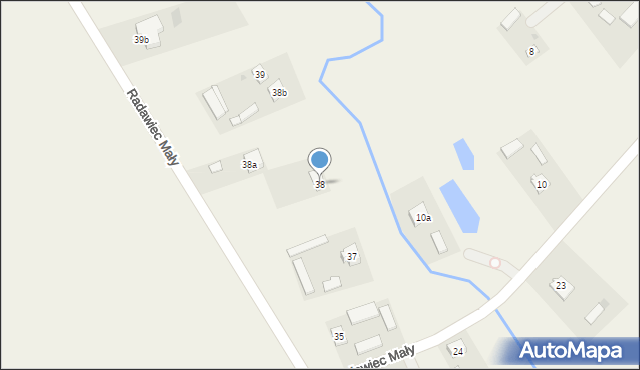 Radawiec Mały, Radawiec Mały, 38, mapa Radawiec Mały