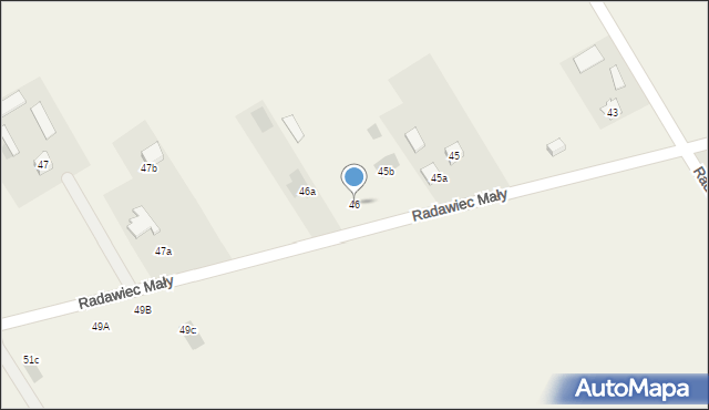 Radawiec Mały, Radawiec Mały, 46, mapa Radawiec Mały