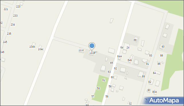 Radawka, Radawka, 111d, mapa Radawka
