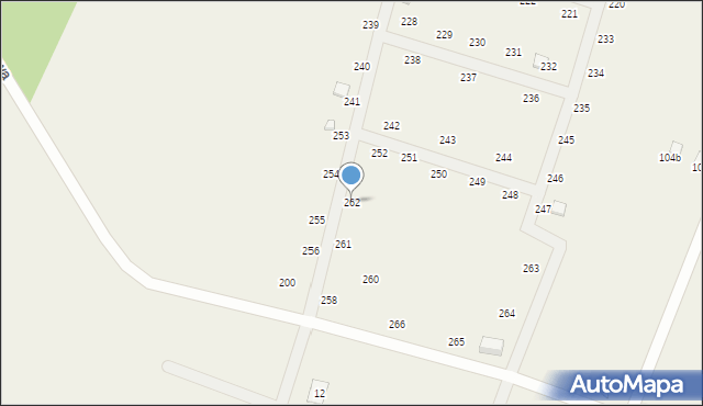 Radawka, Radawka, 262, mapa Radawka