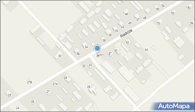 Radcze, Radcze, 35, mapa Radcze