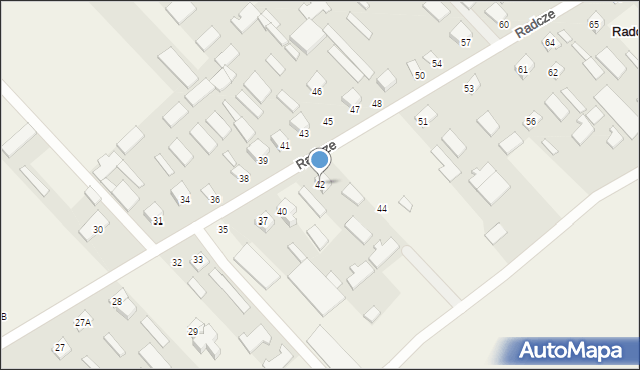Radcze, Radcze, 42, mapa Radcze