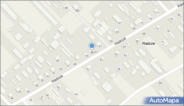 Radcze, Radcze, 54, mapa Radcze