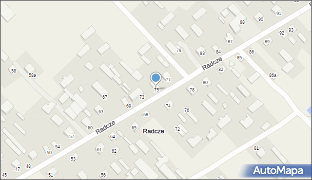 Radcze, Radcze, 75, mapa Radcze