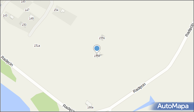 Radęcin, Radęcin, 155d, mapa Radęcin